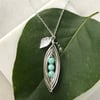 Handmade pea pod necklace 