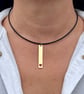 Women's leather necklace Boho dainty necklace  - Image 1