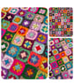 80 Crochet Granny Squares 