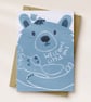 "Welcome Little One" Baby Greeting Card - A6 - Image 2