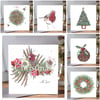 Christmas card pack x 6 
