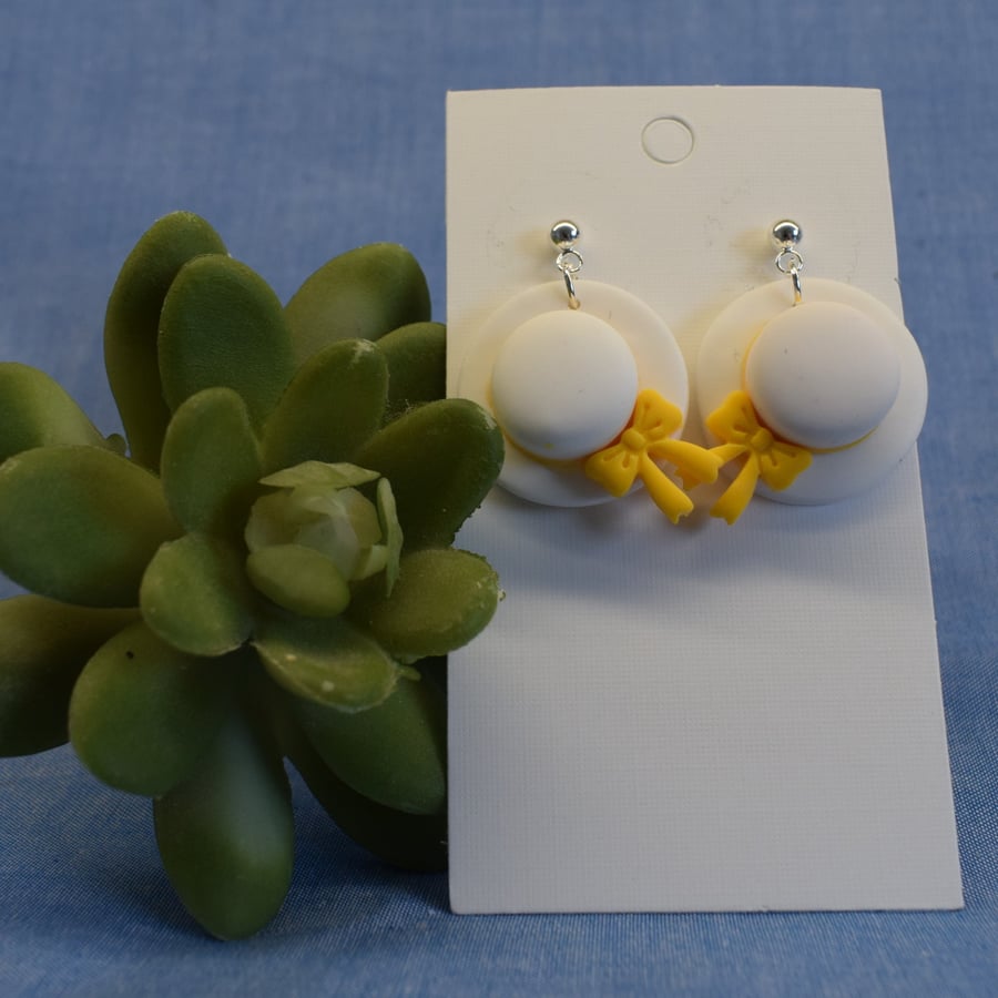 Summer Sunhat Drop Earrings