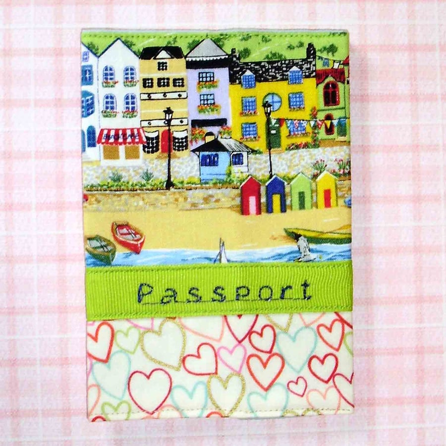 Passport cover  - Beach scene