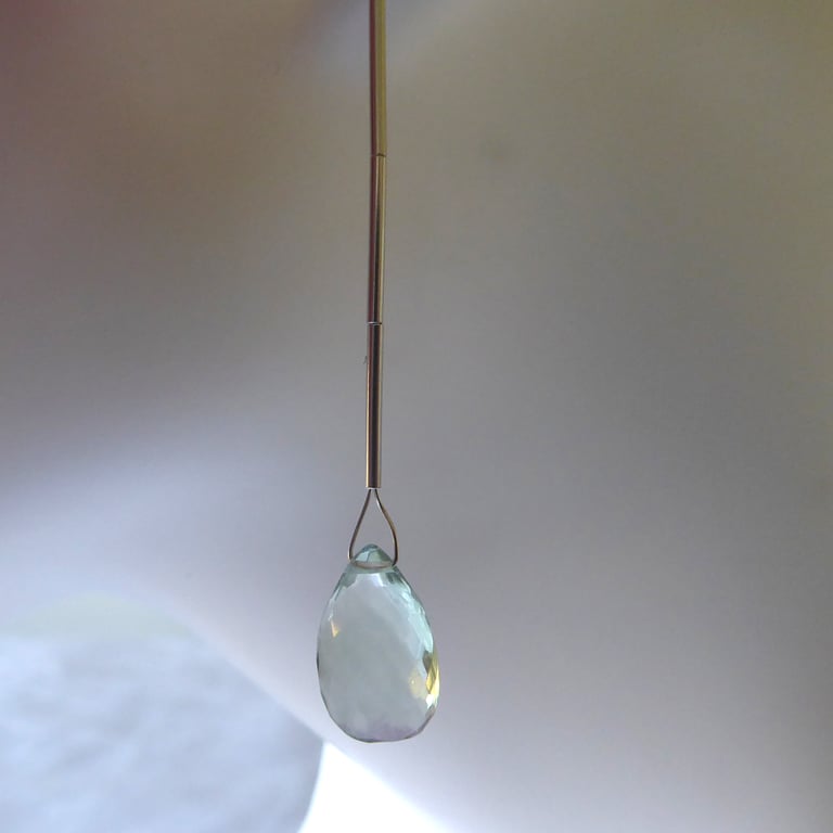 April Showers Earrings A with Fluorite and Sterling Silver 