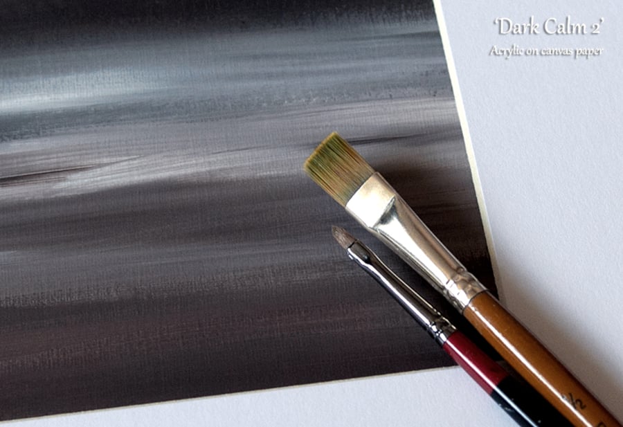 'Dark Calm 2' acrylic painting