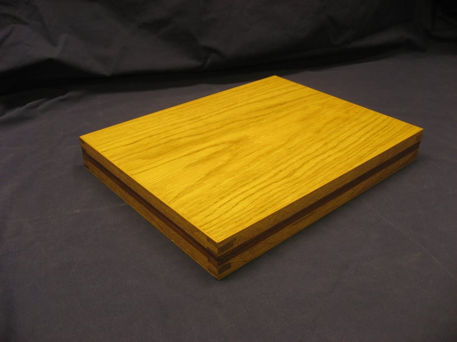 Handmade Oak Wood and Sapele Wood Backgammon Set.- PRICE REDUCED 