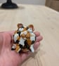 Little ceramic hamster ornament 