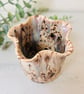 Hand Thrown Frilly Vase  - Image 2