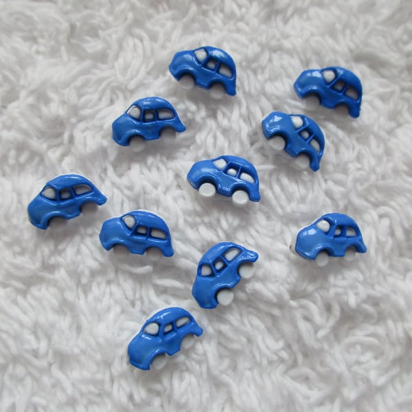 REDUCED 10 Royal Blue Car Buttons