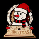 Snowman Countdown Calendar Christmas Holiday Advent Tracker Gift Kids Children 