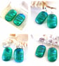Earrings Dichroic Glass Fused Choice of colour handmade sterling silver hooks  - Image 5