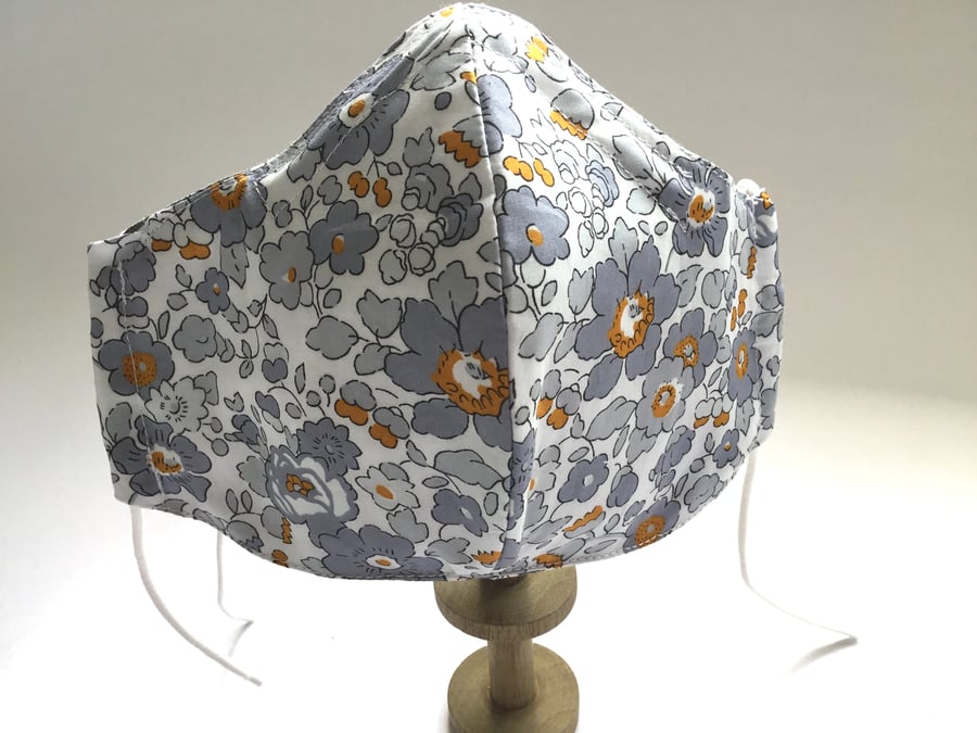 3 Layered Liberty Face Mask Covering with Optional Filter and Nose Wire