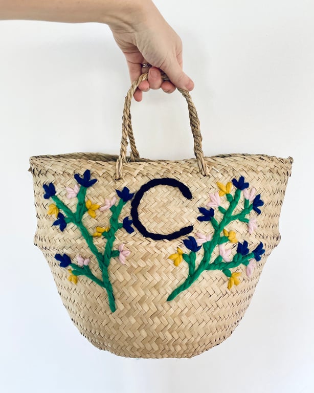 Lavender Personalised Initial basket