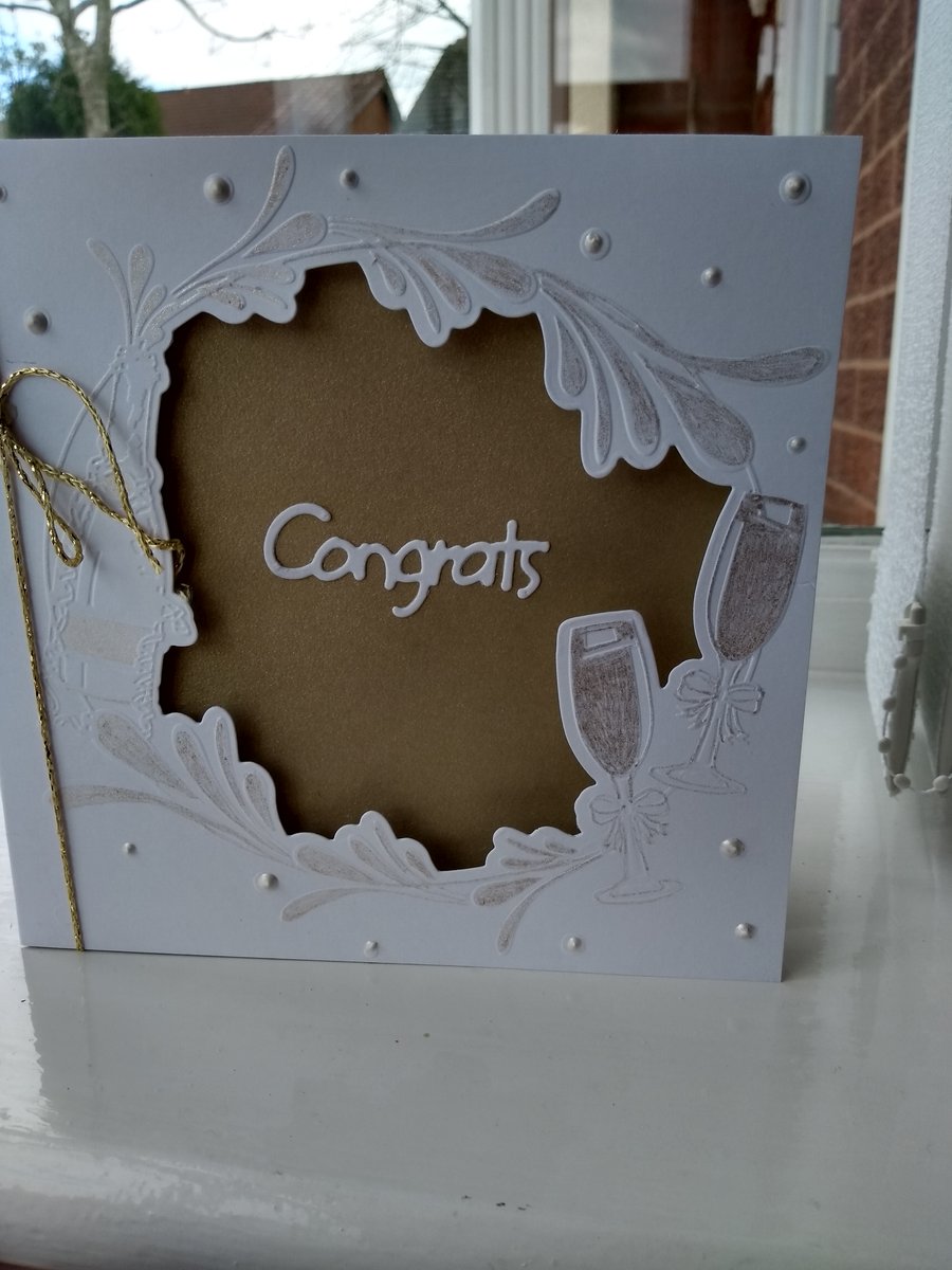 Gold congrats card