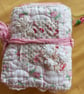The pink and white needlecase, with pockets, pins, needles and  samples - Image 10