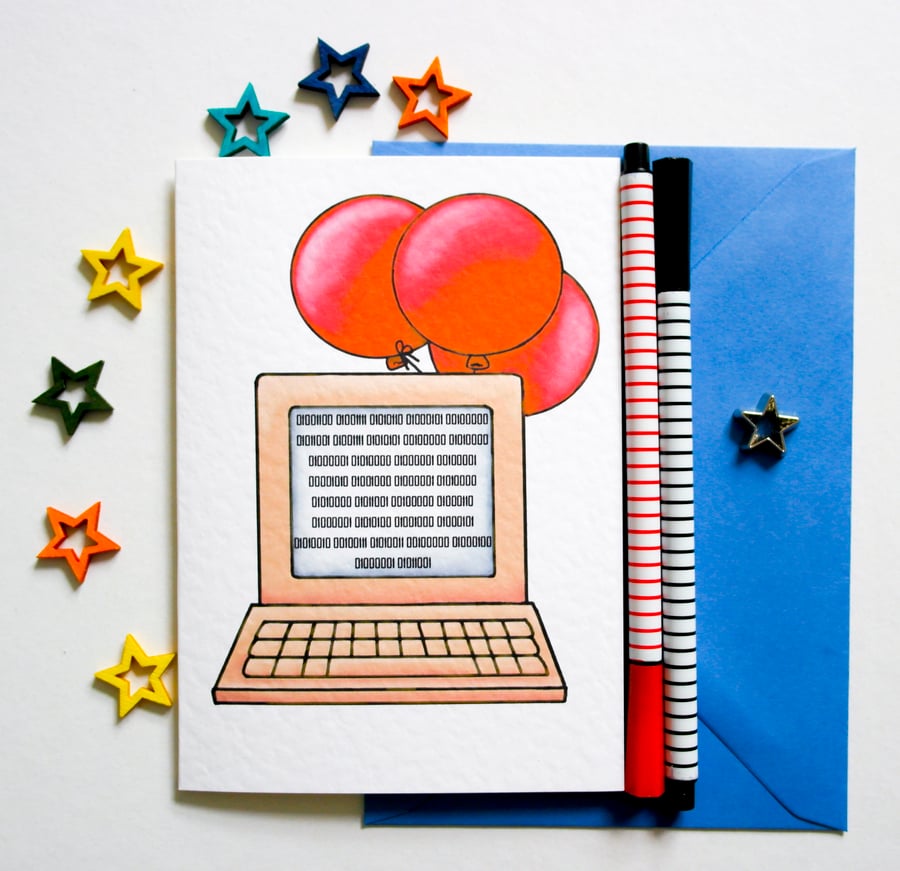 LOVE YOU PAPA! Happy Father's Day Card for puzzle loving geeky dads