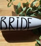Personalised BRIDE 500ml white stainless steel bottle - hen party, wedding gift