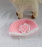New Born Baby Girl Crochet Blanket Cardigan Hat Gift Set - Image 5