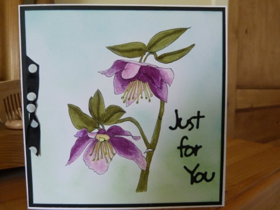 Just For You Hellebore Card