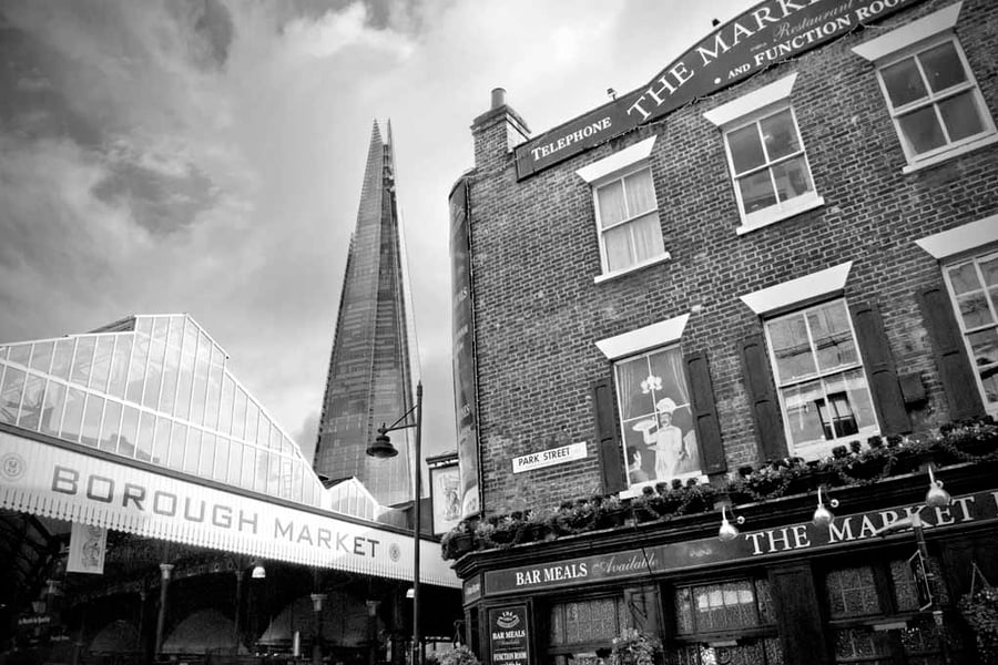 Borough Market The Shard London Photograph Print