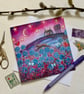 Running Hare, blank greetings card  - Image 1