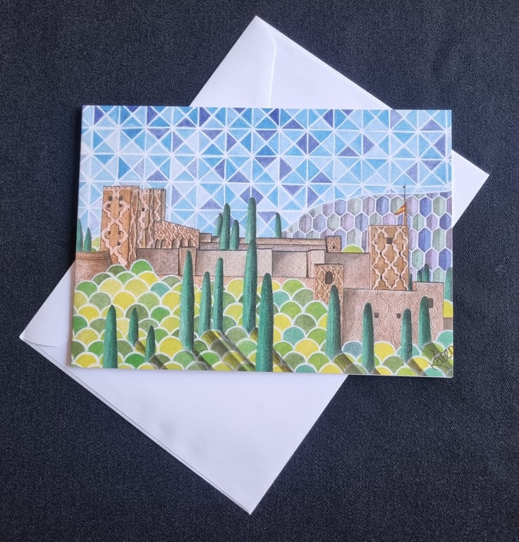 Alhambra in Moorish Tiles