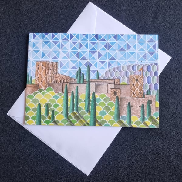 Alhambra in Moorish Tiles