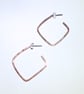 Handmade Angular Copper Earrings (ERCUSTHP2) - UK Free Post - Image 2