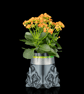 Modern Self-Watering Planter  3D Printed Flower Pot, Unique Indoor Planter