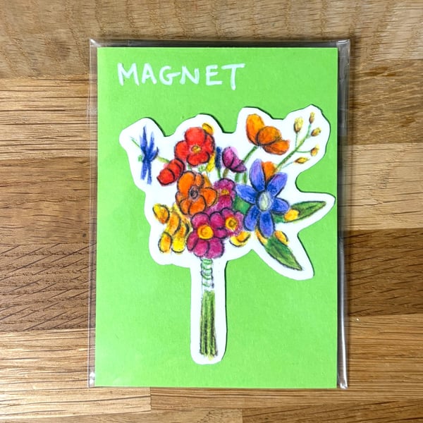 Summer Bouquet Fridge Magnet