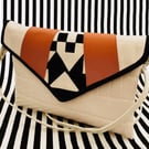 The Keeler - retro 1960's style handmade shoulder bag with detachable strap, mod