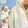 Vintage Knitting Pattern 132: Sirdar,  five 3 ply patterns for Babies