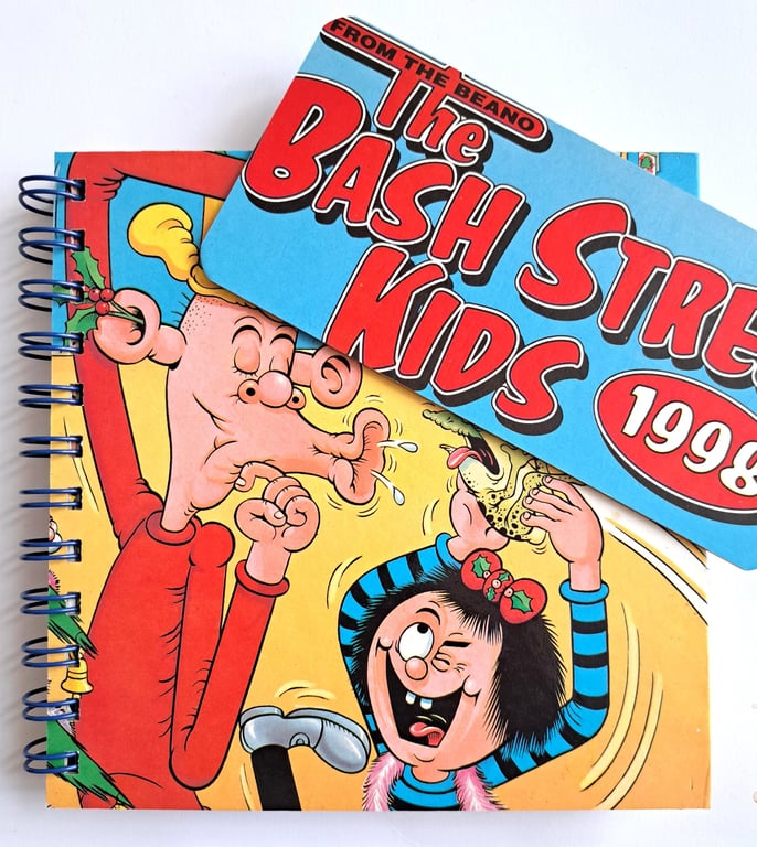The Bash Street Kids (The Beano) Comic Book blank junk journal, B6 notebook 