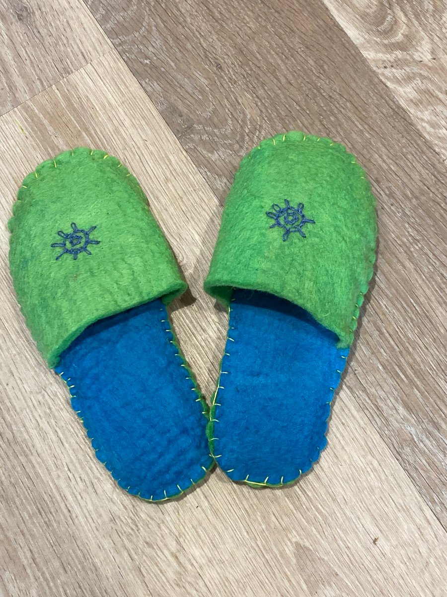 Handmade Wool Felt Slippers