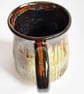 Mug Patterned Brown Glazed  - Hand Thrown Stoneware Ceramic Mug  - Image 5