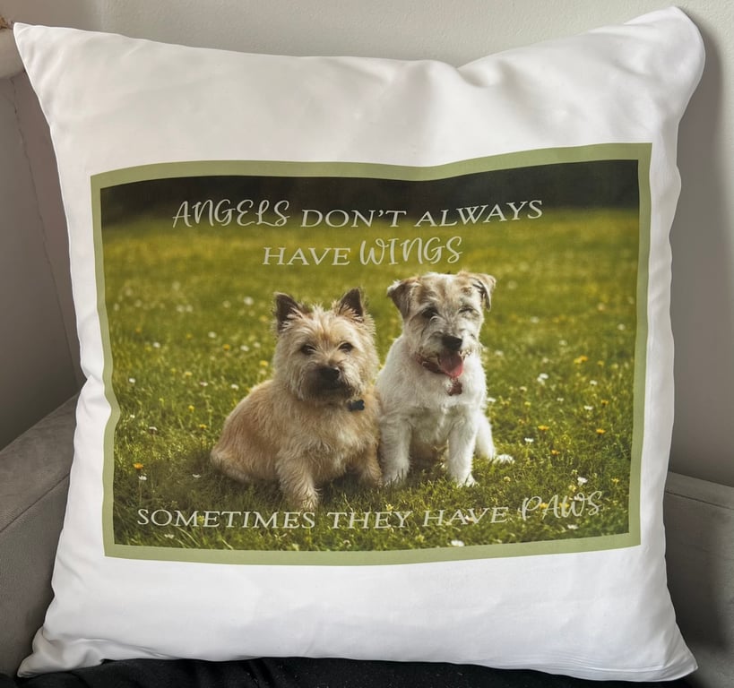 Personalised Pet Memorabilia Cushion From My Billy and Lola collection