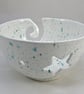 Domspottery White Yarn Bowl Large Knitting Bowl Crochet Bowl Knitter Bowl - Image 2