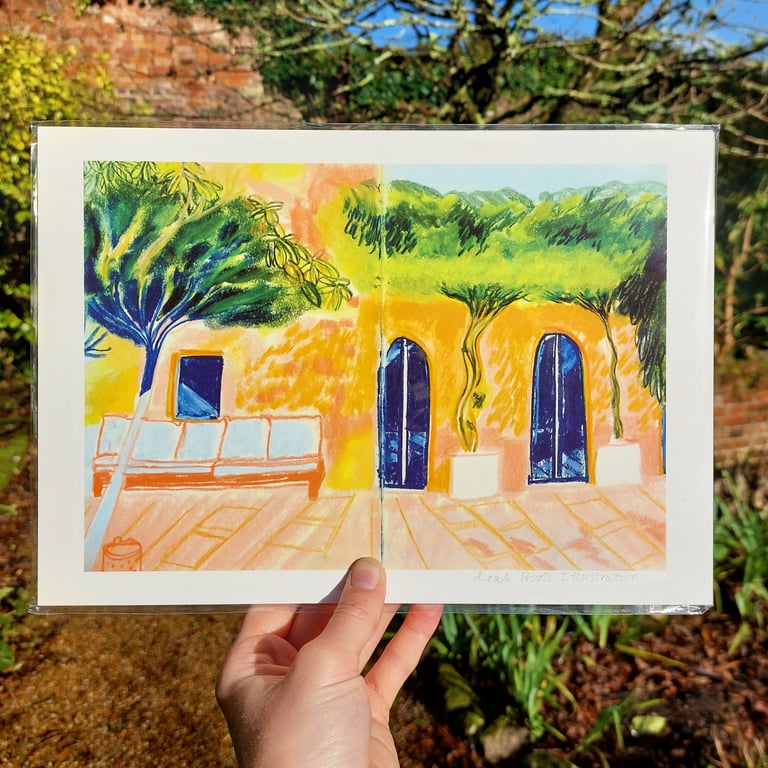 A4 Print Terraced Garden