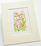 Ragged Robin Wild Flower - Limited edition Linocut Print - Image 2