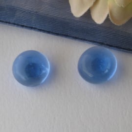 Fused glass stud earrings