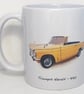 Triumph Herald Convertible 1970 - 11oz Ceramic Mug - Plain or Stripy Design - Image 5