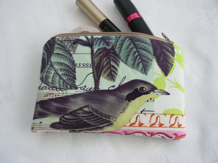 Make Up Bag  Pink Green