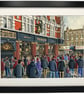 W Ham. Boleyn Tavern. West H. Framed Utd Football Club F.C Art 14" x 11" Frame 