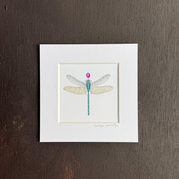 October Dragonfly Birthstone 5" x 5"