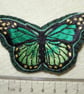 Large Emerald Green Butterfly Hair Clip, Felt Hair Accessory - Image 3