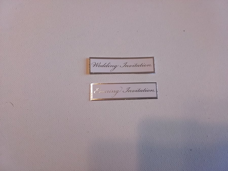 Wedding invitation toppers. Evening invitation. CC419. 