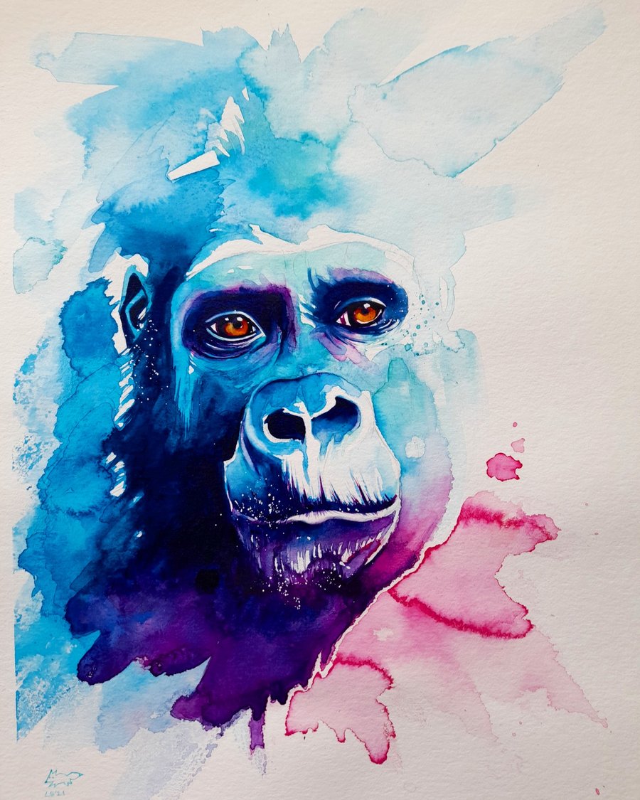 A4 Gorilla Print