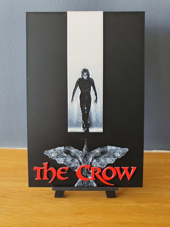 The Crow Eric Draven Hueforge Portrait 3D Printed Artwork Print