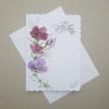 hand painted original art sympathy card ( ref FA 71 J3 )