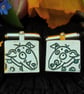 Dog cufflinks, silver cufflinks, hallmarked, animal cufflinks, Rex and Tippy - Image 1
